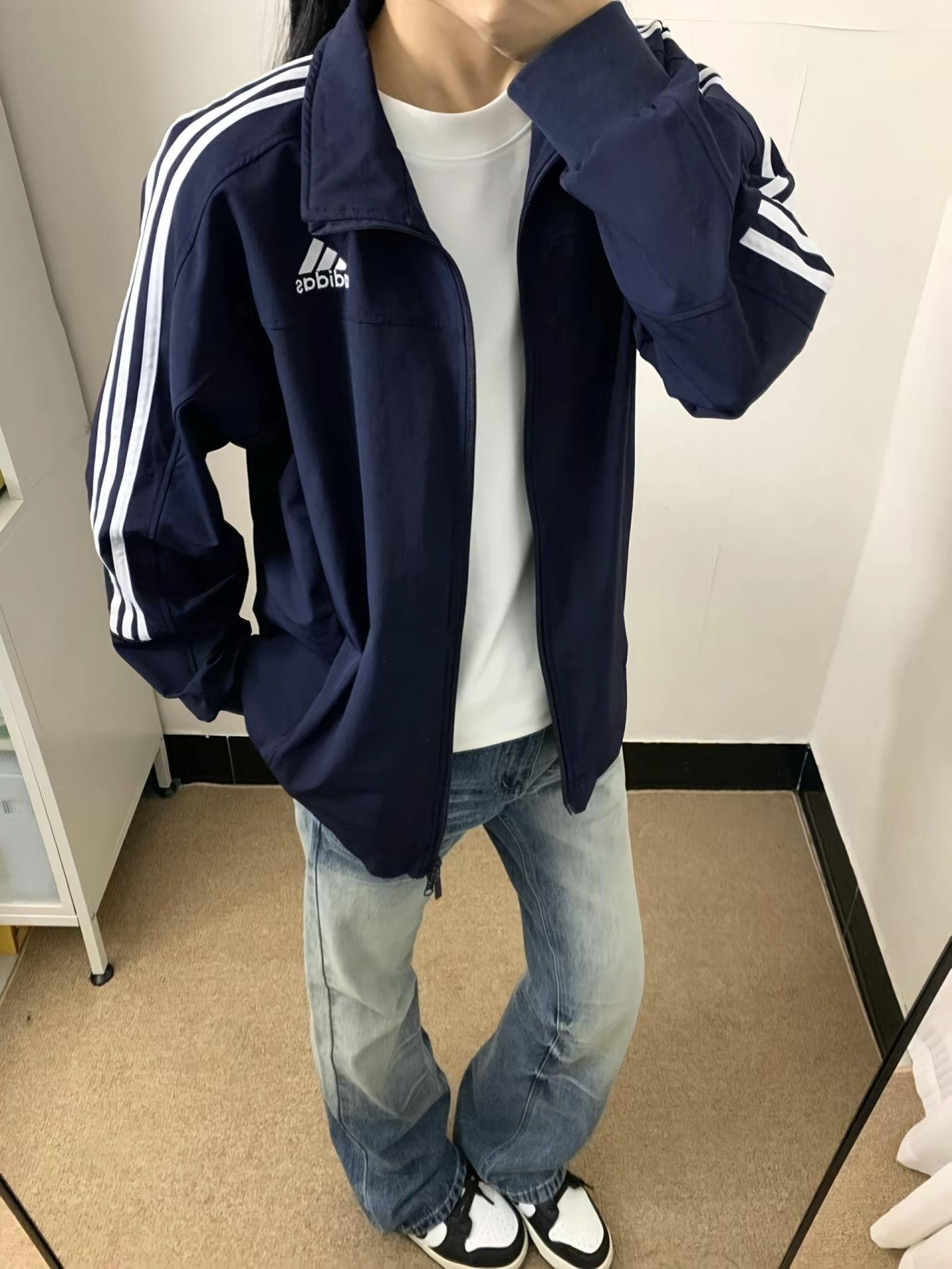 又说不会搭 穿阿迪随便搭